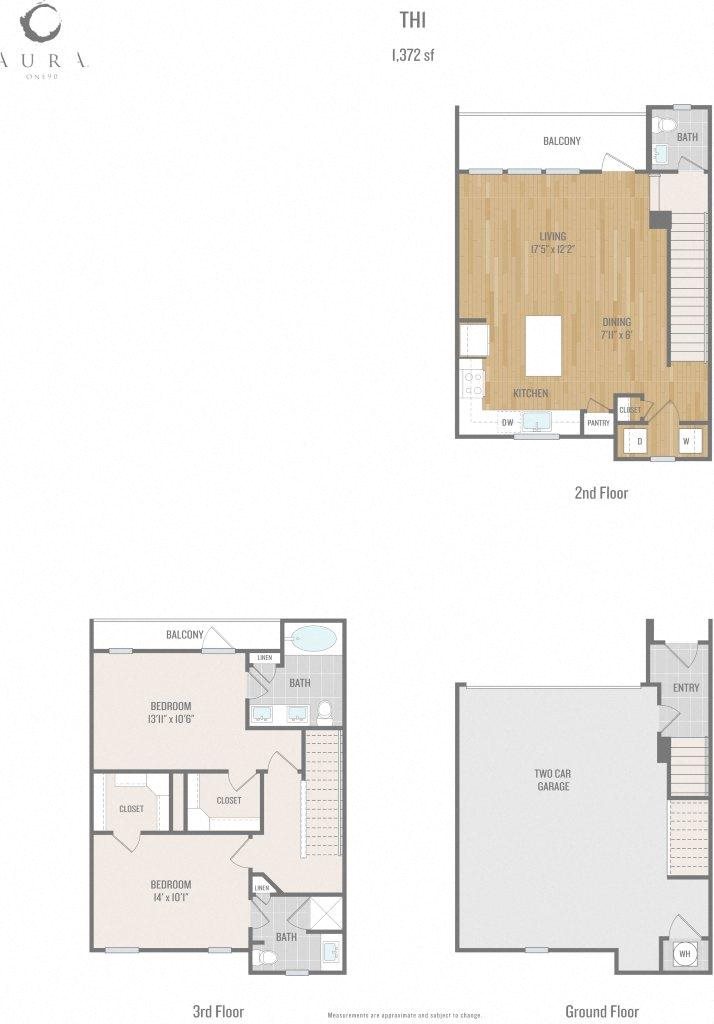 Aura One90 Apartments TH1 Floor Plan Aura One90 Apartments TH1 Floor Plan